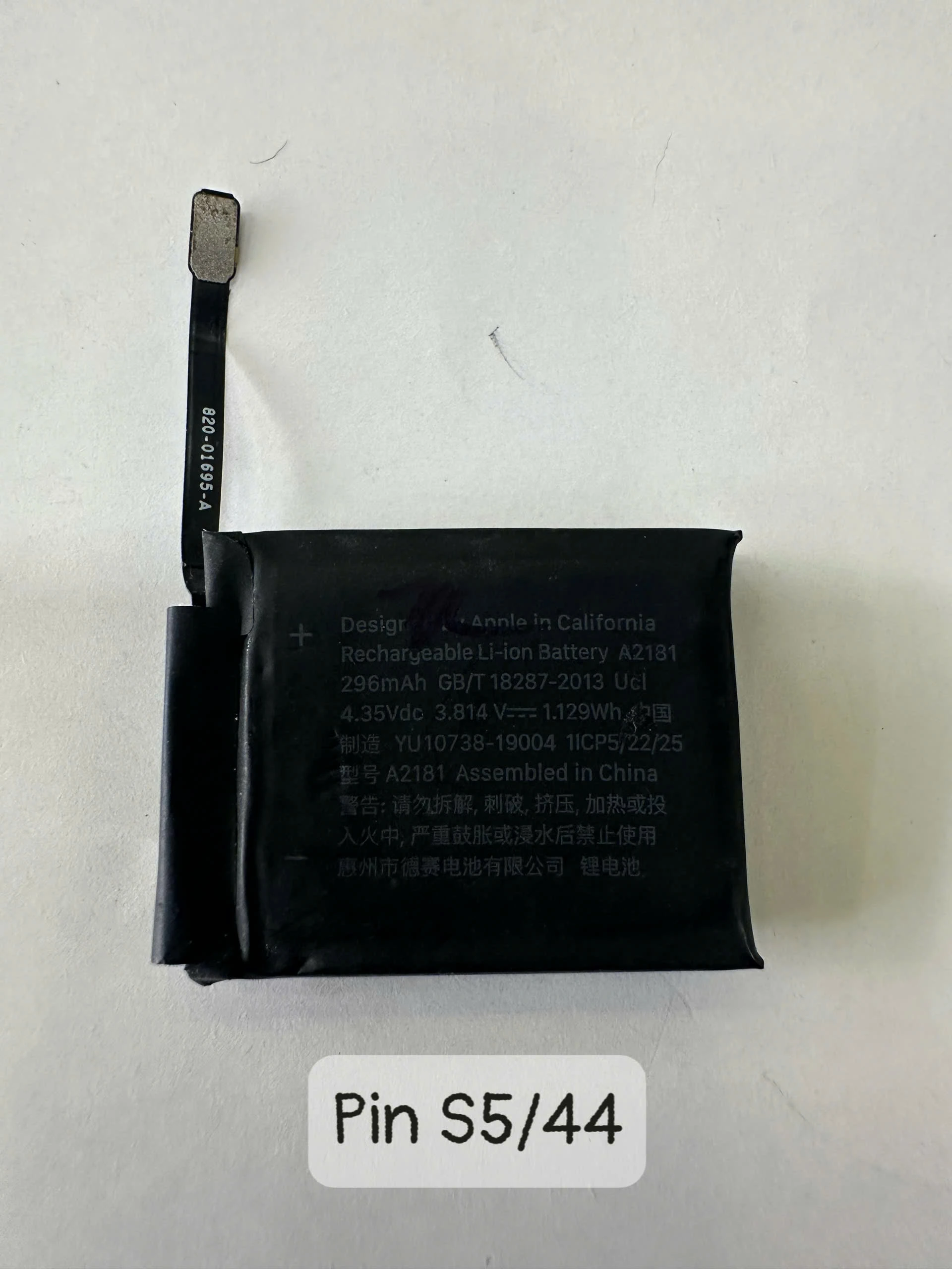 Pin Apple Watch Series 5 / SE Gen 1 / SE Gen 2 Zin Bóc Máy – 40mm & 44mm | Model A2092 A2094 A2351 A2352 A2291 A2292 | Dung Lượng 100% – Dùng Chung